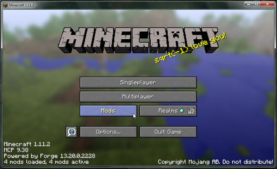 Launched Minecraft